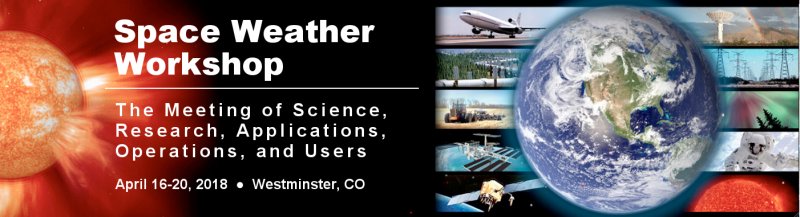 Space Weather Workshop Banner 2018