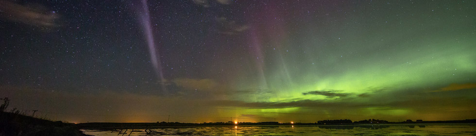 Auroras and aurora-like STEVE, or Strong Thermal Emission Velocity Enhancement, are visible markers of space weather processes around Earth. 