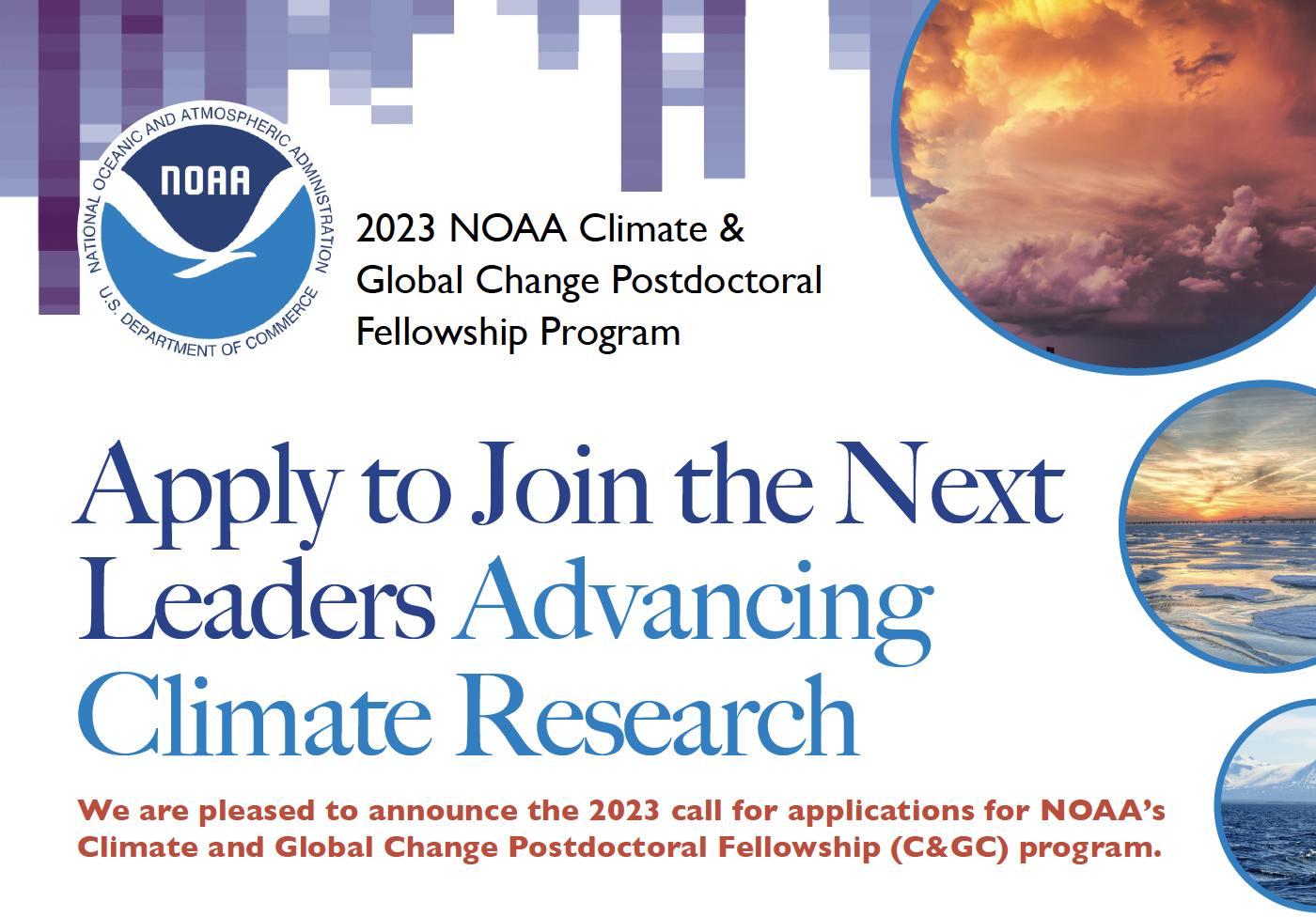 2023 NOAA Climate and Global Change Fellowship Announcement