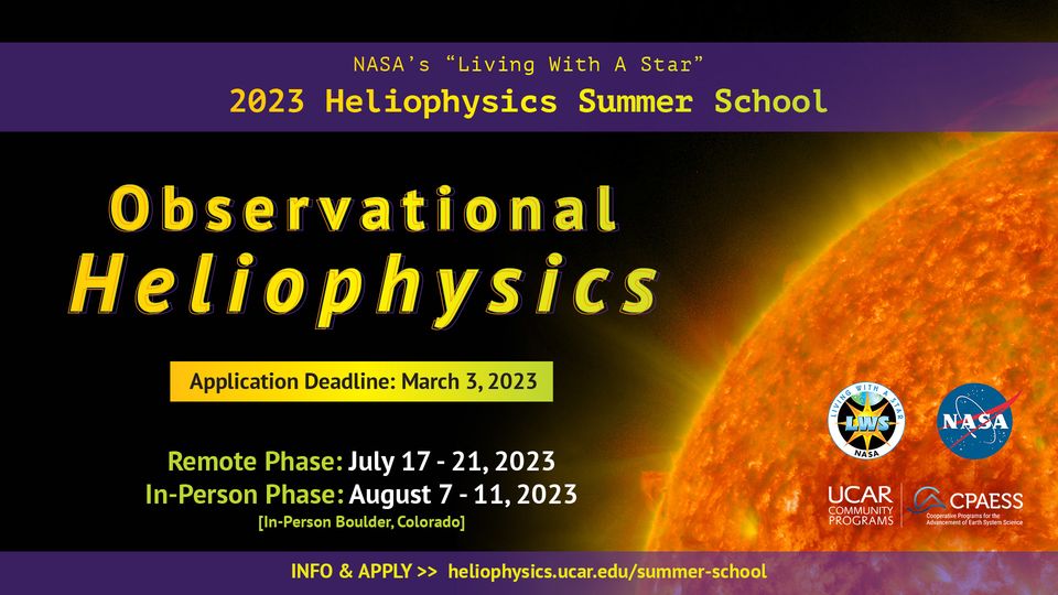 2023 Heliophysics Summer School