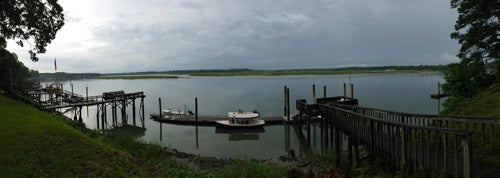 May River at high tide.