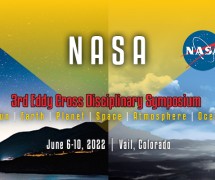 Eddy Symposium graphic mountains with dark sky and with blue sky