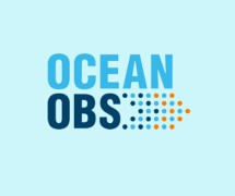 Ocean Obs logo on light blue background