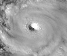tropical cyclone satellite view