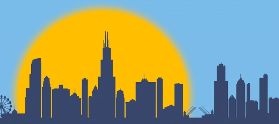 Chicago skyline silhouette