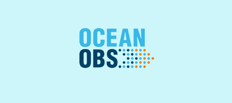 Ocean Obs logo on light blue background