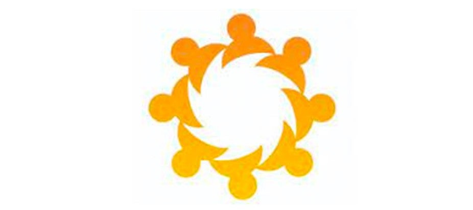 abstract sun illustration on white background