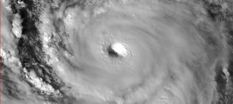 tropical cyclone satellite view