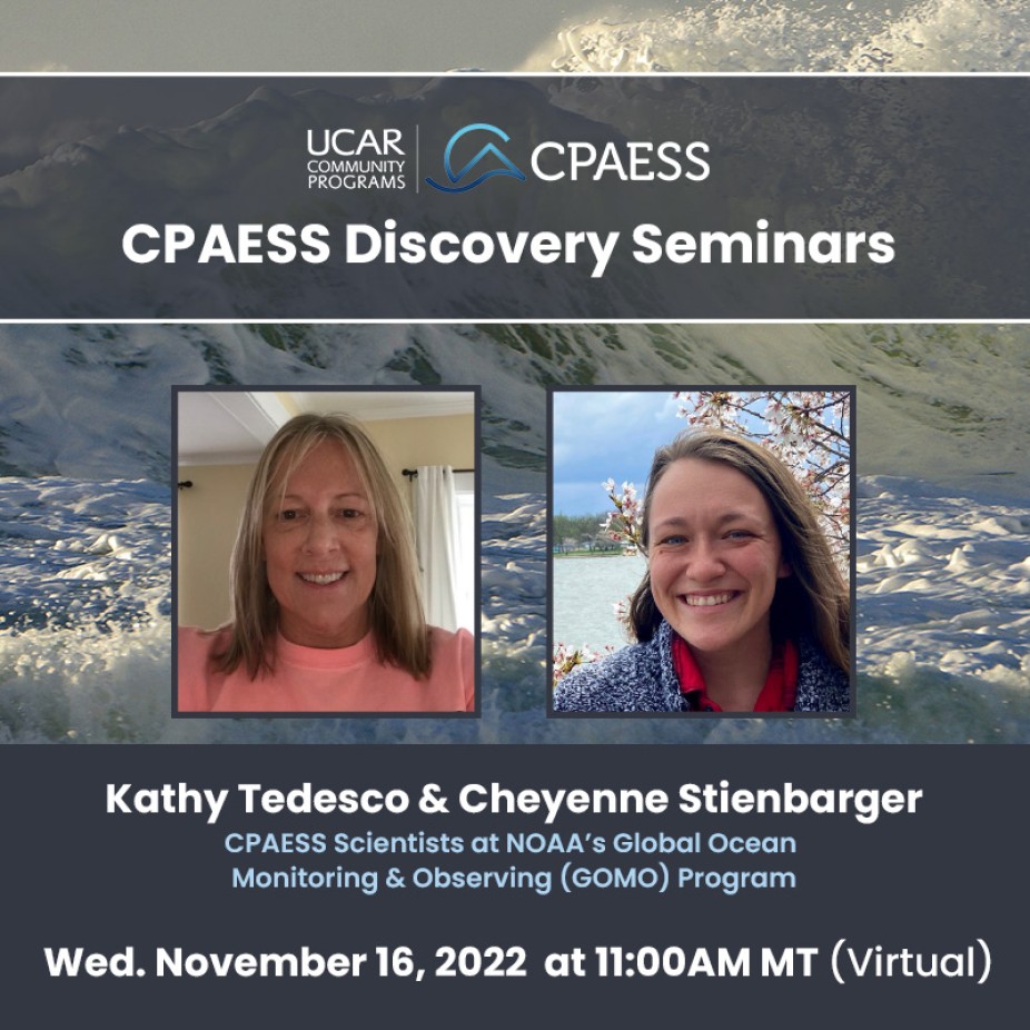 CPAESS Seminar logo on ocean waves background