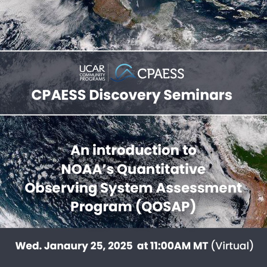 CPAESS Seminar logo on satellite earth image