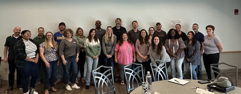 group photo of USGS team