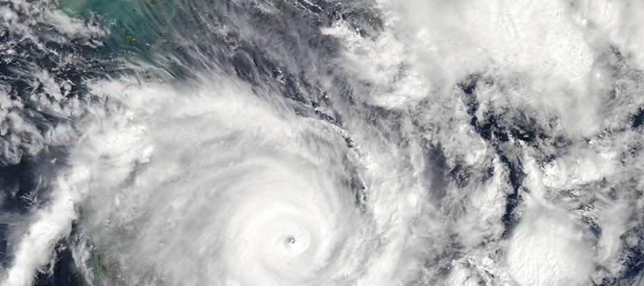 satellite image of huricance