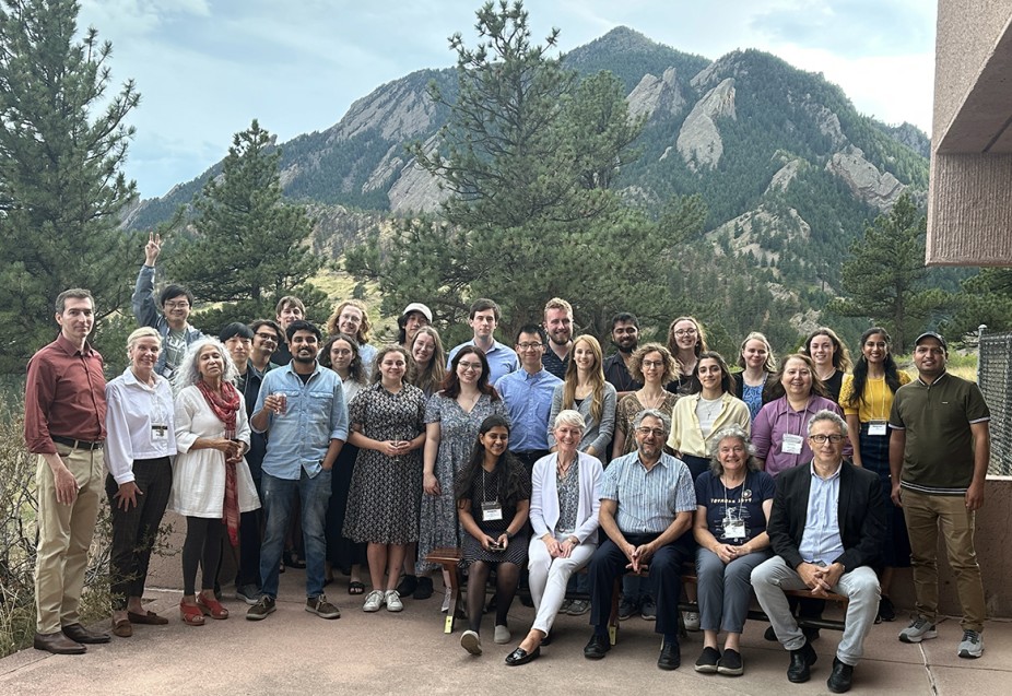 The 2024 Heliophysics Summer School students with educational and support staff at the Mesa Lab in Boulder, Colorado.