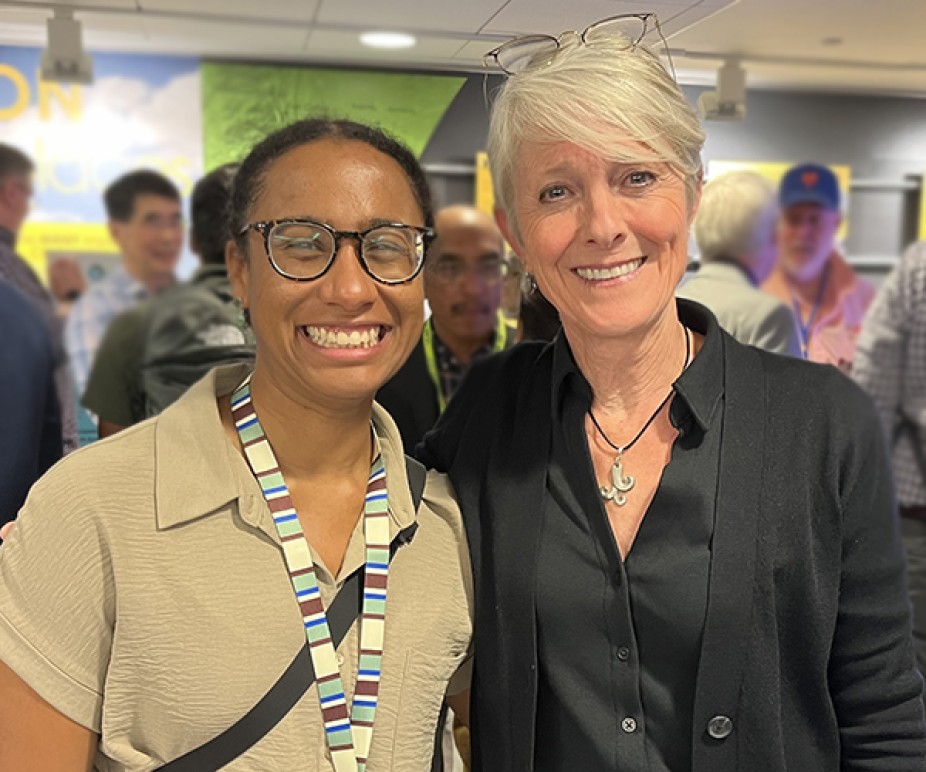 CPAESS Fellow in the NOAA Climate & Global Change Postdoctoral Fellowship Arianna Varuolo-Clarke joins CPAESS Program Specialist Kate Rodd at the Members Meeting.