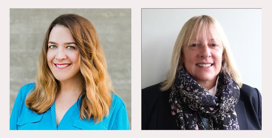 headshots of Alyse Larkin and Kathy Tedesco