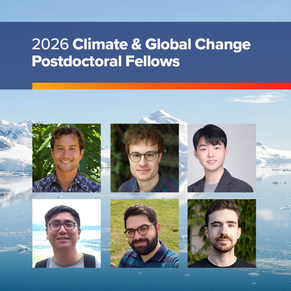 Collage of the 6 new postdoctoral fellows