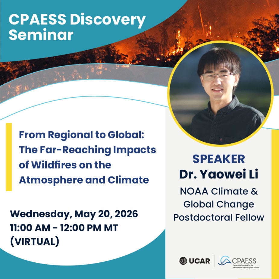 May 2026 CPAESS Seminar with Yaowei Li