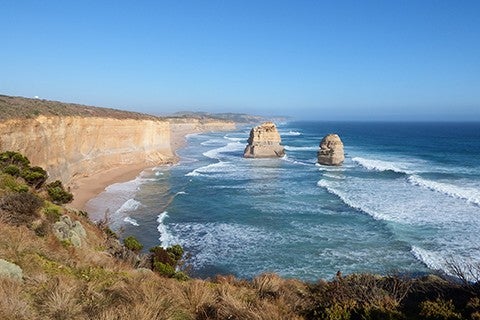 Coastline with cliffs