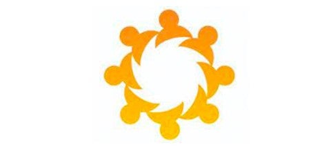 abstract sun illustration on white background