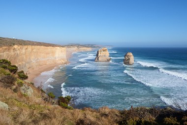 Coastline with cliffs