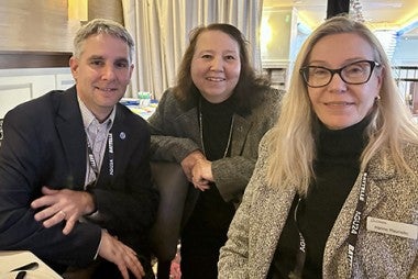 Steve Thur, Cindy Bruyere, and Hanne Mauriello